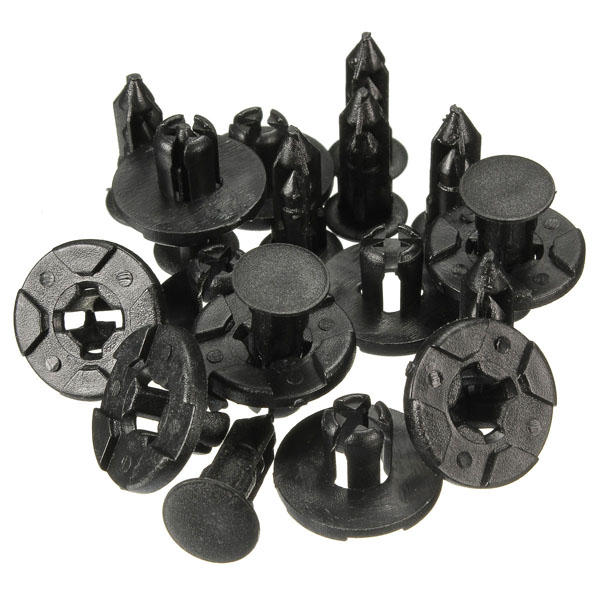 10PCS 8mm Plastic Rivet Fastener Bumper Fender Push Clips For Nissan