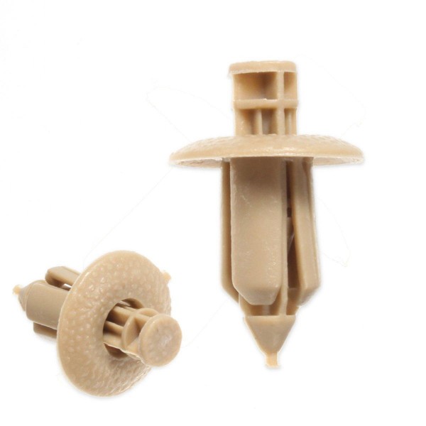 10pcs Plastic Rivet Trim Panel Car Fastener Clip Door Beige For VOLVO C70/S60/S80/V70