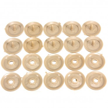 10pcs Seat Belt Buckle Clip Retainer Seat Belt Stop Button Beige Plasti For Lincoln