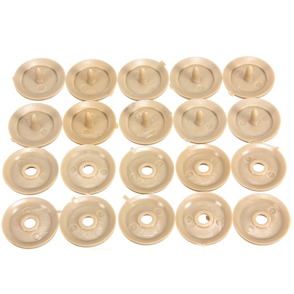 10pcs Seat Belt Buckle Clip Retainer Seat Belt Stop Button Beige Plasti For Lincoln