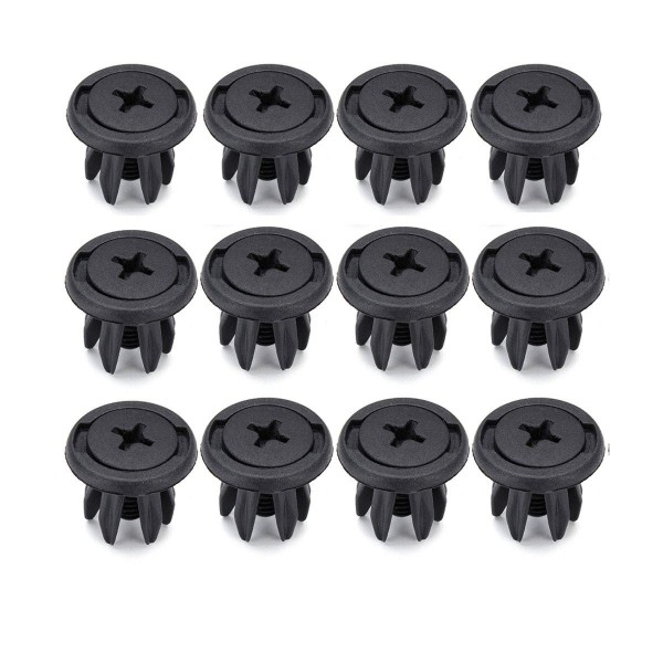 12PCS Plastic Auto Splash Guard Liner Rivets Car Fastener Clip Retainer Fits For Mini Cooper