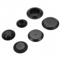 141Pcs Flush Mount Black Plastic Assortment Auto Body Sheet Metal Hole Plug Car Tool