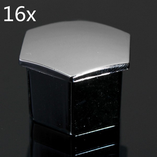 16PCS Chrome Aluminum Alloy Wheel Hub Screw Cap Decoration Cover For Peugeot 207 307 308 2008