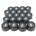 17mm Wheel Bolt Nut Locking Caps Covers Removal Tool Key Grey Black for Audi