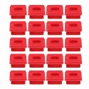 20pcs/set Dashboard Dash Trim Strip Clips Red Insert Grommets Keeper Clip Fit For BMW E46 E65/E66 E83N Interior Panel Fixing Buckles