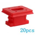 20pcs/set Dashboard Dash Trim Strip Clips Red Insert Grommets Keeper Clip Fit For BMW E46 E65/E66 E83N Interior Panel Fixing Buckles