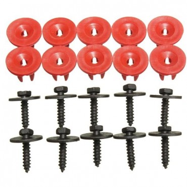 20x Engine Undertray Cover Clips Screws Bottom Shield Guard For Ford Focus C-Max