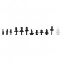 350pcs Plastic Car Repair Clip Rivets Screws Push Fastener Assortment Kit B31 C05 P15 P02 B99 PC216