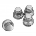 4PCS 19mm Alloy Wheel Nut Hex Replacement Part For X-Type S-Type AK10 Bolt Stud