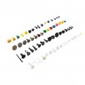 500Pcs Mixed Plastic Car Fastener Clip Bumper Fender Trim Kit Rivet Door Panel