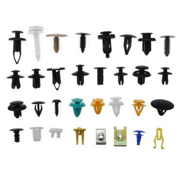 500Pcs Universal Mixed Auto Fastener Car Bumper Door Panel Fender Liner Clips Retainer Fastener Rivet