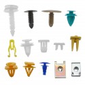 500Pcs Universal Mixed Auto Fastener Car Bumper Door Panel Fender Liner Clips Retainer Fastener Rivet