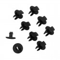 50PCS Black Interior Auto Car Fastener Clip Car Push Type Rivet Retainer Bumper Fender Fixed Clamp For Peugeot Citroen