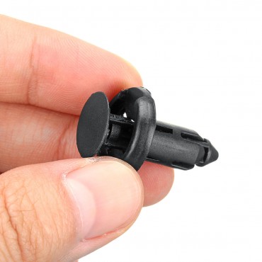 50pcs 8mm Black Plastic Door Trim Moulding Clip Retainer Panel Car Fastener Clip For Toyota