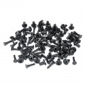 50pcs 8mm Black Plastic Door Trim Moulding Clip Retainer Panel Car Fastener Clip For Toyota