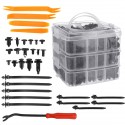 655 Pcs 17 Kinds Plastic Car Body Push Pin Rivet Fasteners Trim Moulding Clip Screwdriver Fastener Clip Kit