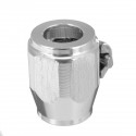 AN4 Hex Hose Finisher Clamp With Screw Band Hose End Cover Fitting Adapter Connector