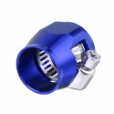 AN8 Hex Hose Finisher Clamp With Screw Band Hose End Cover Fitting Adapter Connector