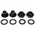 Black Rear Window Windshield Glass Strut Hardware Kit For Honda Civic Hatchback 1992-1995 CRV 1997-2001