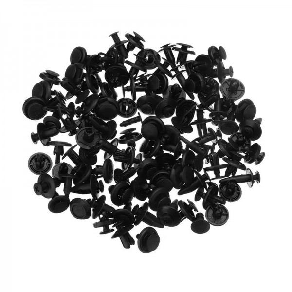 Fastener Clips Rivet Retainer Push Engine Cover 100PCS for Car Bumper Fender Door Trim Panel