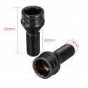 M14 x 1.25 Wheel Locking Bolts Lug Nut Black + Key For BMW Mini R50 R52 R53