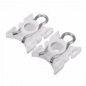 Pair White Window Lift Regulator Slider Clips #51321938884 For BMW 3 Series E36 E92 E93