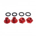 Red Rear Window Windshield Glass Strut Hardware Kit For Honda Civic Hatchback 1992-1995 CRV 1997-2001