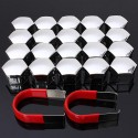 Set of 20 pcs 17mm Car Plastic Caps Bolts Covers Nuts Alloy Wheel