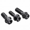 Wheel Lugs Bolt Nut Stud M12 x 1.5 M14 x 1.5 M14 x 1.25 Black For BMW