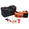 12V Double Motor Electric Hydraulic Floor Jack Lift Box 5T LED Light Car SUV Van