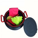 25L Car Storage Box Circular Folding Telescopic Storage Bucket Trash Container Scalable Toolbox Col