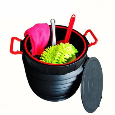 25L Car Storage Box Circular Folding Telescopic Storage Bucket Trash Container Scalable Toolbox Col