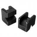 2Pcs Black Universal Car Support Jack Lift Rubber Pads Cushion