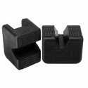 2Pcs Black Universal Car Support Jack Lift Rubber Pads Cushion