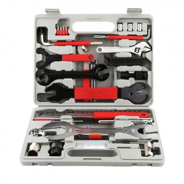 44PCS Complete Bike Bicycle Repair Tools Tool Kit Set Home Mechanic Cycling