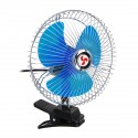 8 Inch 12V Portable Vehicle Auto Car Fan Oscillating Car Auto Clip-On Cooling Fan