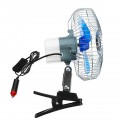 8 Inch 12V Portable Vehicle Auto Car Fan Oscillating Car Auto Clip-On Cooling Fan