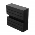 Black Car Universal Rubber Slotted Pad Lift Trolley Jacking Block Guard Adapter