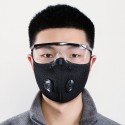 Cotton Mask 5-Layer Protect Cycling Face Masks Anti Smoke Dust Fog PM2.5 Anti-Pollution with Breathing Valve