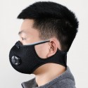 Cotton Mask 5-Layer Protect Cycling Face Masks Anti Smoke Dust Fog PM2.5 Anti-Pollution with Breathing Valve