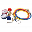 Dual Pressure Gauge A/C Diagnostic Manifold Tester Set R12 R22 R502 Charging Kit