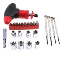 Multifunctional Household Repair Tools Kit For Universal Car Adjusting Ratchet Screwdriver