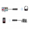 GS008 2-in-1 bluetooth 5.0 Audio Receiver Transmitter Retractable Wireless Adapter USB 3.5m AUX Jack for Car TV PC