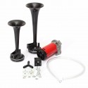 12V 178DB Dual Trumpet Air Horn Compressor Kit Super Loud For Car Truck Train Boat