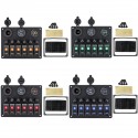 12V-24V 6 Gang Waterproof LED Rocker Switch Panel Voltmeter Battery Car Boat