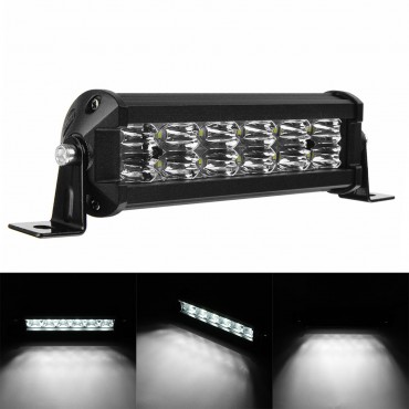 12V-80V 7 Inch/13 Inch/19 Inch LED Work Light Bar 12LED/24LED/36LED 36W/72W/108W 6500K IP67 Slim Single Row Spot Beam Off-Road Waterproof