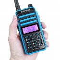 F-X3plus Three Band Handheld Radio Walkie Talkie 18W 9500mAh Waterproof Dustproof High Power Long Range