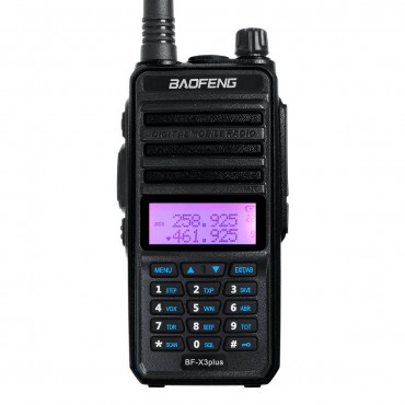 F-X3plus Three Band Handheld Radio Walkie Talkie 18W 9500mAh Waterproof Dustproof High Power Long Range