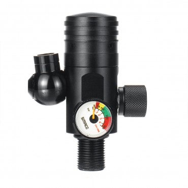 Black S400+ First Level Air Pressure Reducing Valve Used For 1L Oxygen Cylinder
