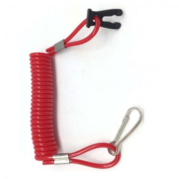 Marine Boat Kill Stop Switch Tether Red Cord Lanyard For Suzuki Outboard Engine Motorboat